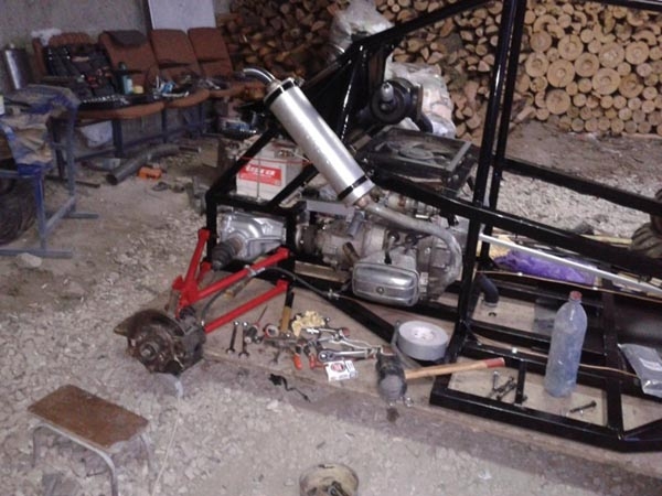 Самодельный багги «Пиранья» с двигателем от мотоцикла «Днепр»