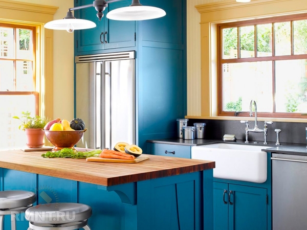 





Лучшие столешницы для кухни с синими фасадами



