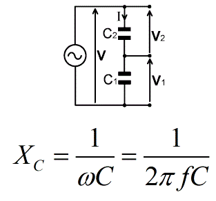
          Делитель напряжения на резисторах, конденсаторах и индуктивностях